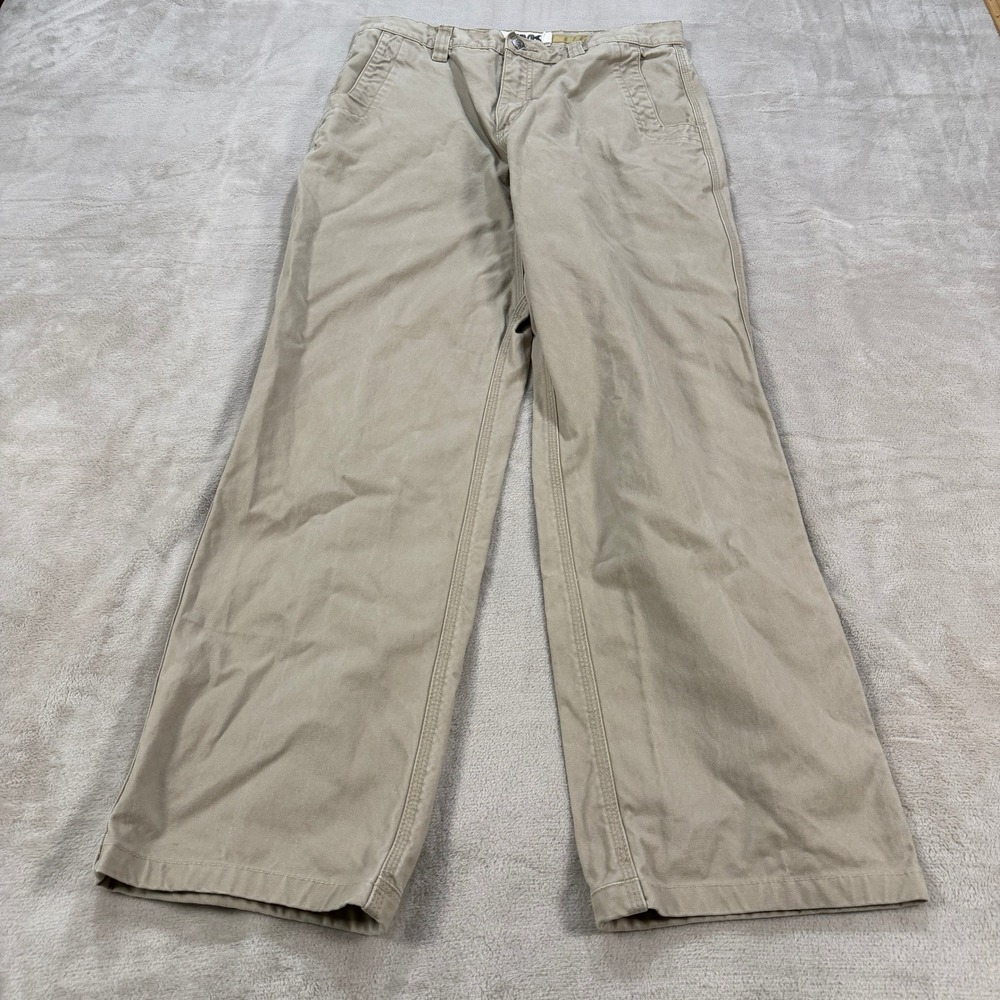 Mountain Khakis Teton Twill Pants Men 34x34 Khaki Tan Relaxed Fit Cotton Utility